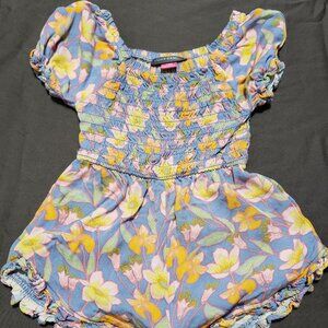 Vince Camuto Romper One Piece Ruffled Sleeves Cinched Top 12 Months 100% Rayon